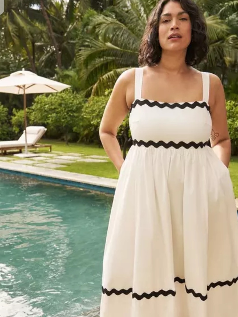 Torrid Belle Isle Maxi Babydoll Poplin Dress 2x